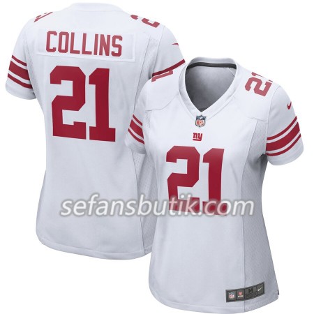 New York Giants Tröjor Landon Collins 21 Nike Vit - Dame New York Giants Tröjor Landon Collins 21 Nike Vit - Dame